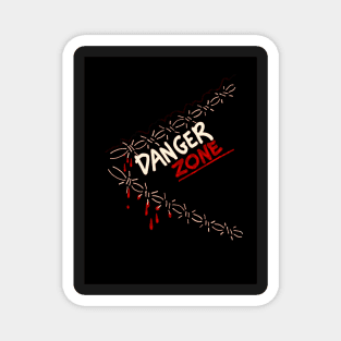 Danger zone Spiked t shirt Magnet