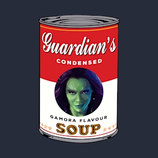 Guardians Of The Galaxy Gamora Soup Warhol T-Shirt