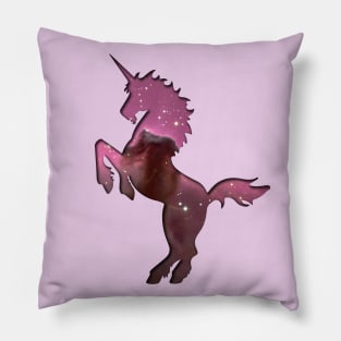Horsehead Nebula Unicorn Silhouette Pillow