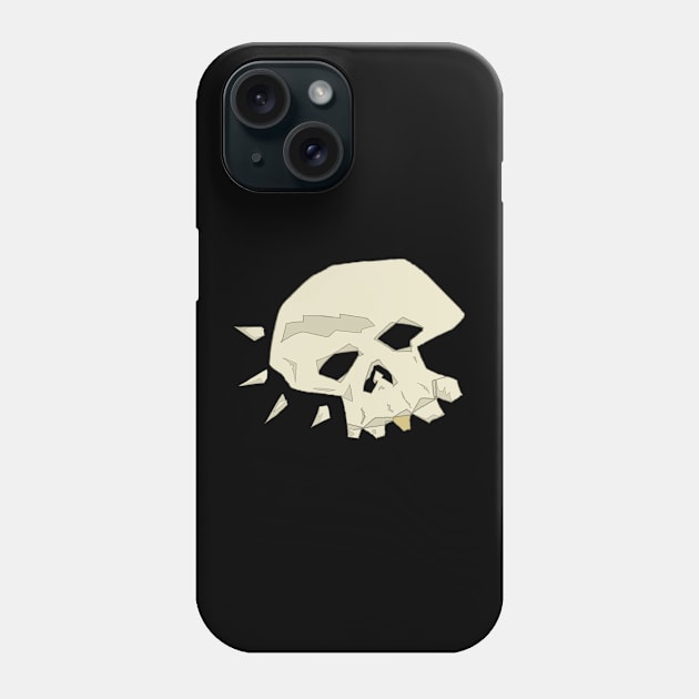 Gold Tooth Skull Phone Case by Witches Get Stitches