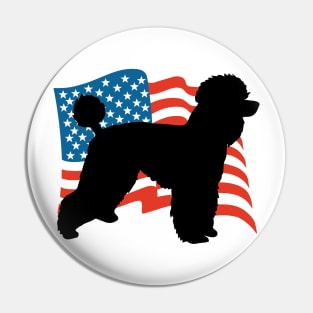 Poodle USA America - Dog Lover Dogs Pin