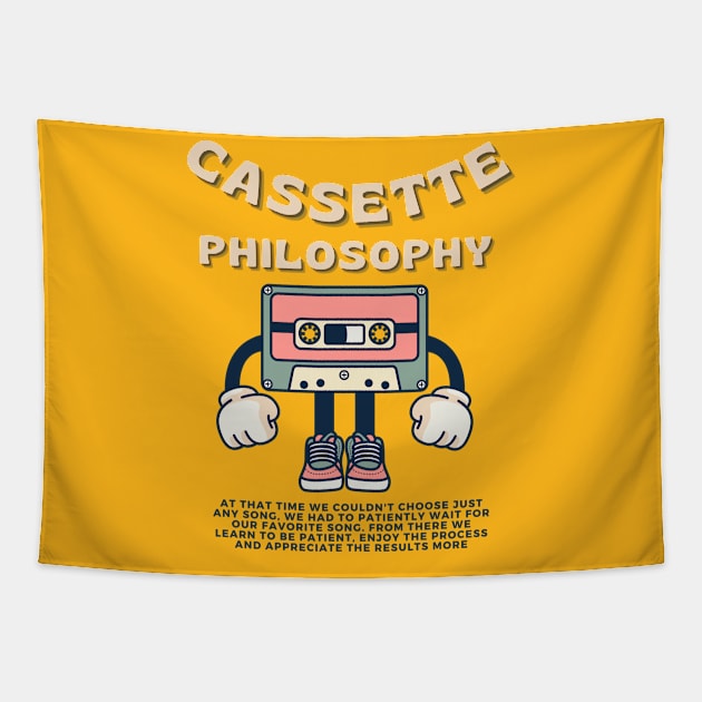 Cassette Philosophy Tapestry by Hi Project
