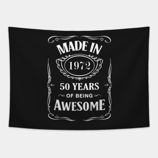 Made in 1972 50 years of being awesome Tapestry