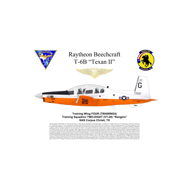 T-6B Texan II Poster VT-28 by NeilGlover