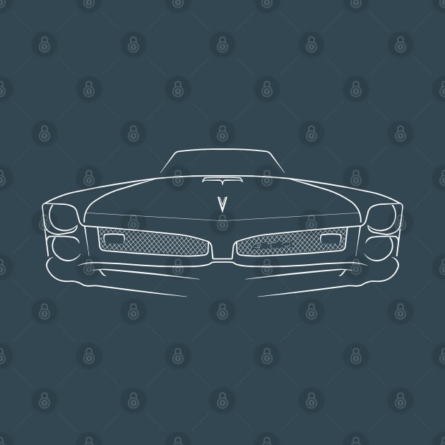 1967 Pontiac GTO - front stencil, white by mal_photography