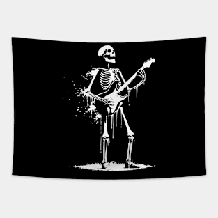 skeleton playing guitar Tapestry