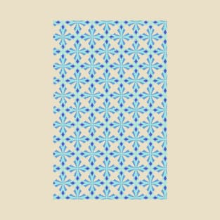 Geometric Blue Colour Pattern T-Shirt