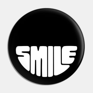 White Smile Pin