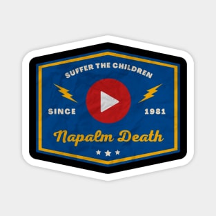 Napalm Death // Play Button Magnet