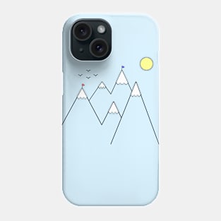 Simple mountains Phone Case