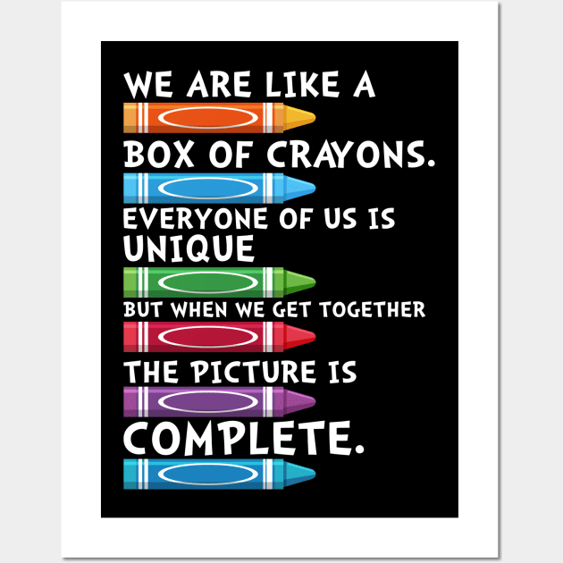 We are like a box of crayons funny back to school teacher students - Back  To School - Pin