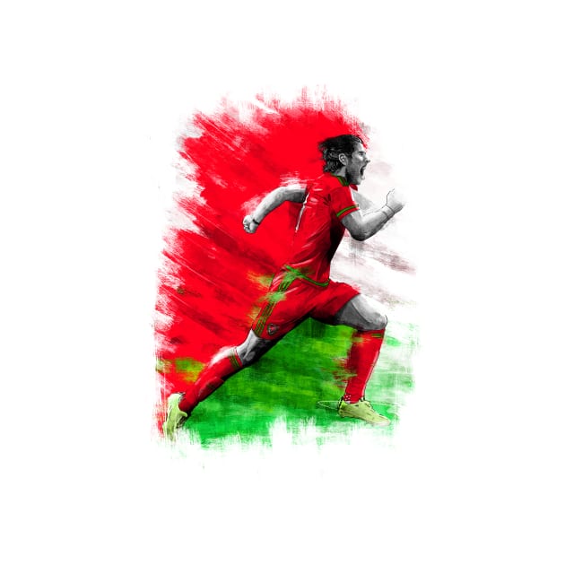 Gareth Bale - Wales - Football Artwork by barrymasterson