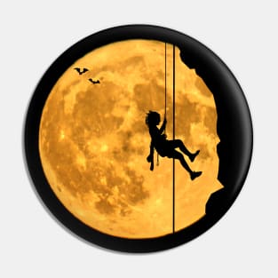 Mountaineering free climbing bouldering moon sky Pin