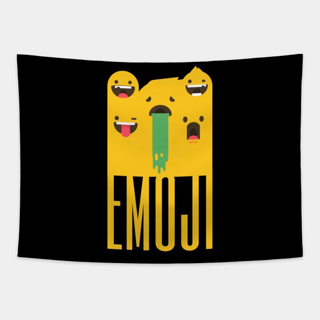 Expression Explorers Emoji Tapestry by BOOLLEON