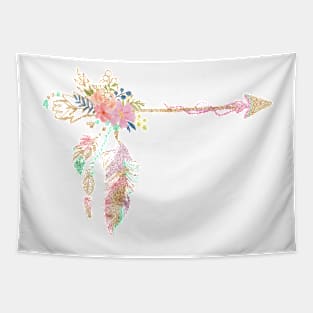 Flowers & Arrow Tapestry