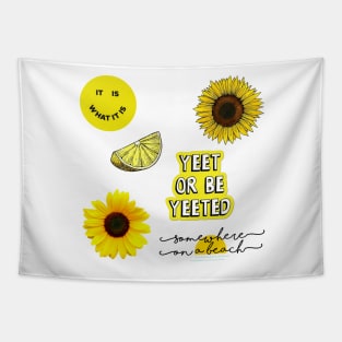 Package of yellow stickers Tapestry