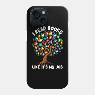 Funny Book Lover Gift for Retired English Teacher Phone Case