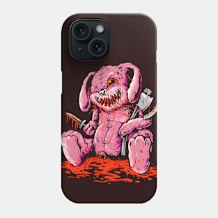 Creepy Killer Bunny Doll with Weapons Phone Case