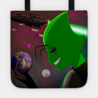 Hax with Earth and warship - Coexistence comic Tote