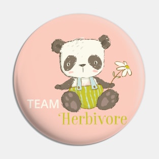 Vegan Panda - Team Herbivore Pin