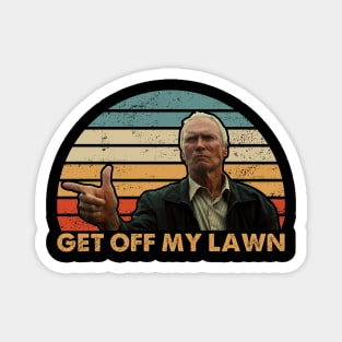 Get Of My Lawn Gran Torino Magnet