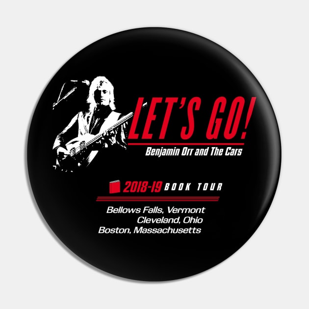 "Let's Go!" Book Tour Accessories Pin by BenOrrBook