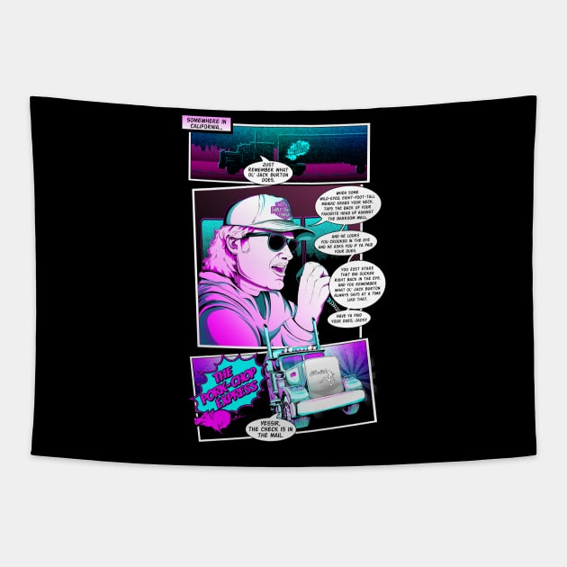 Porkchop Express Tapestry by blackdrawsstuff