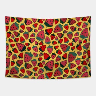 Red Strawberry Tapestry