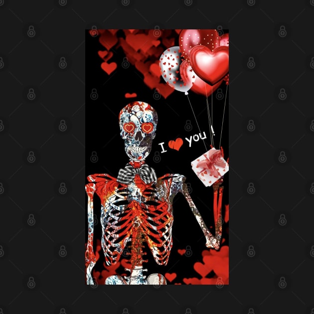 “Skeleton Heart Throb” by Colette22