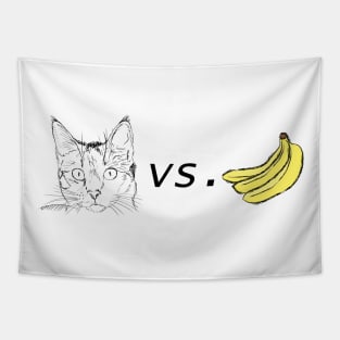 Cat vs. Banana Tapestry