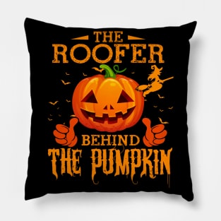 Mens The CHEF Behind The Pumpkin T shirt Funny Halloween T Shirt_ROOFER Pillow