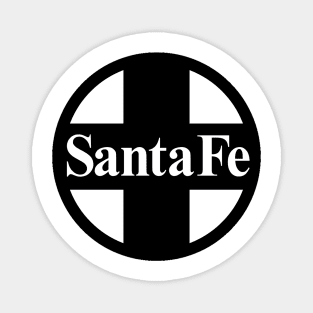 Santa Fe Railroad Logo Black Magnet