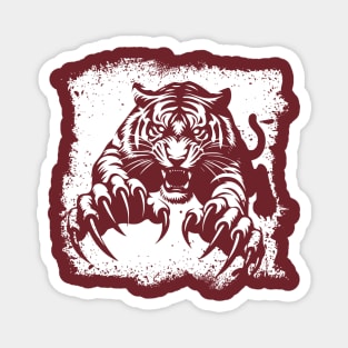 Tiger Attacking Magnet