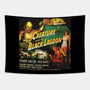 Classic Universal Horror Movie Poster - Creature from the Black Lagoon Tapestry