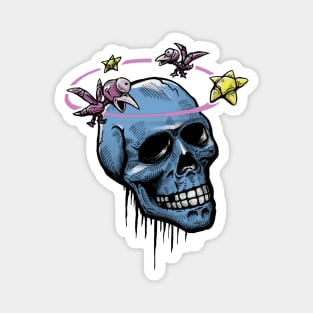 Dizzy Skull Magnet