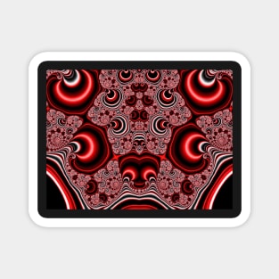 Candy Stripes and Swirls - Fractal Fun Magnet