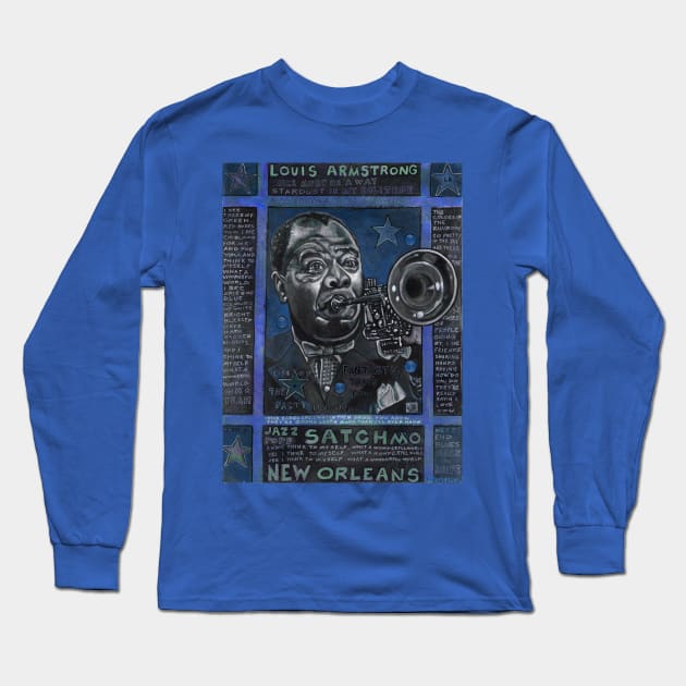 Luison blue with sleeves t-shirt