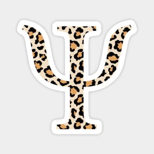 Psi Cheetah Letter Magnet