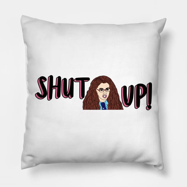 The Princess Diaries SHUT UP Pillow by baranskini