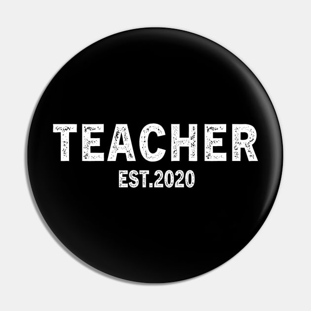 Teacher Est 2020 Graduation Gift Pin by followthesoul