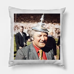 Tommy Docherty trophy on head Pillow