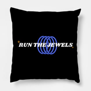 Run The Jewels // Blue Ring Pillow