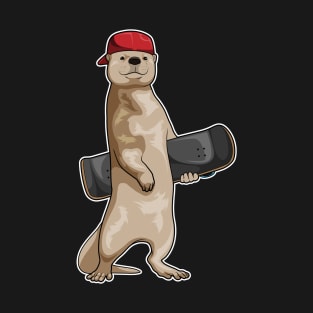 Otter Skater Skateboard Sports T-Shirt