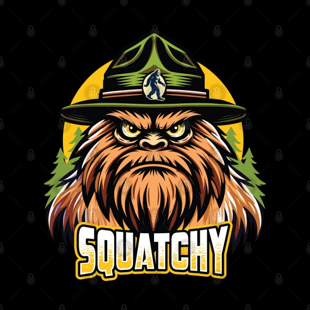 Squatchy Forest Ranger - Bigfoot Enthusiast Graphic by Graphic Duster