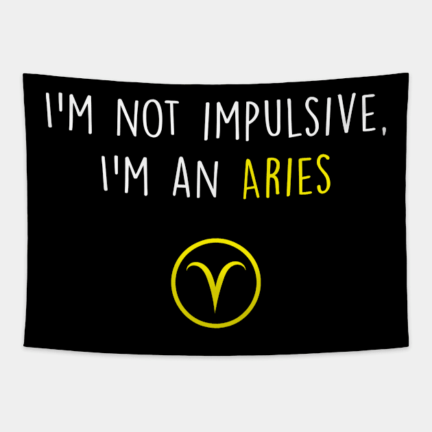 Aries Funny Tapestry by GregNowachek