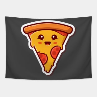 Cute Slice Of Pizza Tapestry