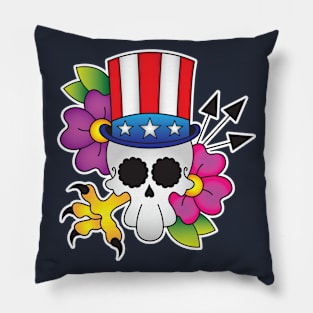 Freedom Skull Pillow