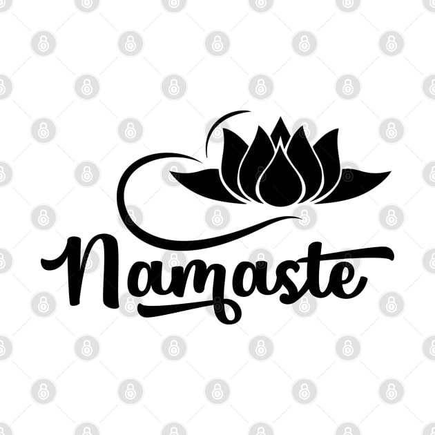 Namaste by TheBlackCatprints