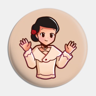 Filipino Girl Wearing Baro't Saya Pin