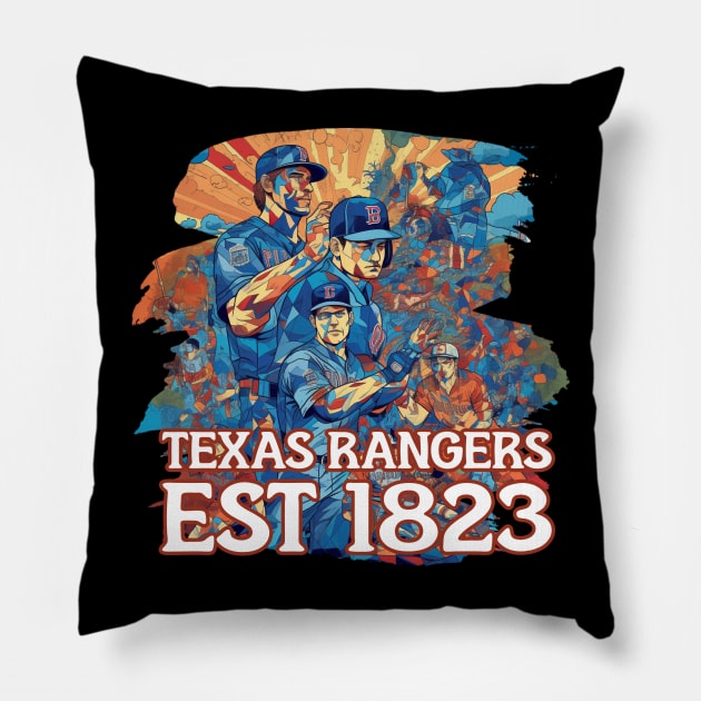 Texas Rangers Pillow by Pixy Official